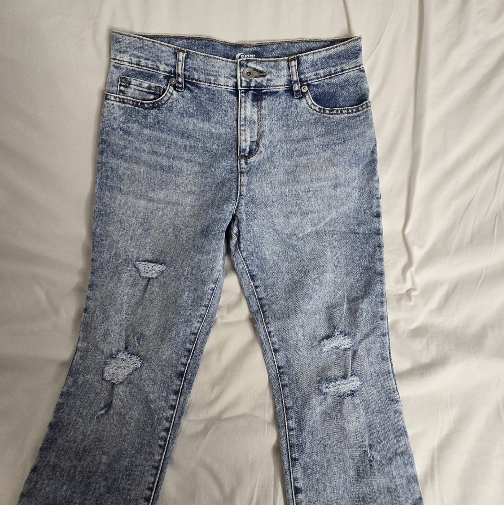 Light Blue Girl's Skinny Ripped Jeans NWT